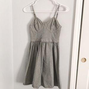 Striped Jean Summer Dress